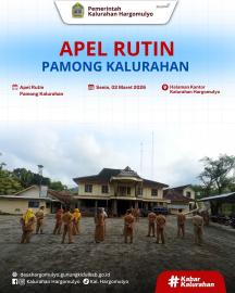 APEL RUTIN PAMONG KALURAHAN HARGOMULYO